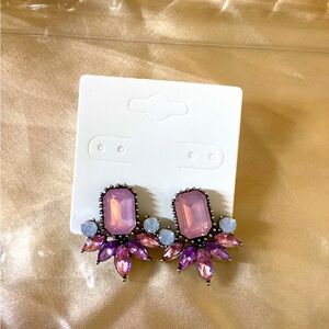 Pink Gemstone Studs